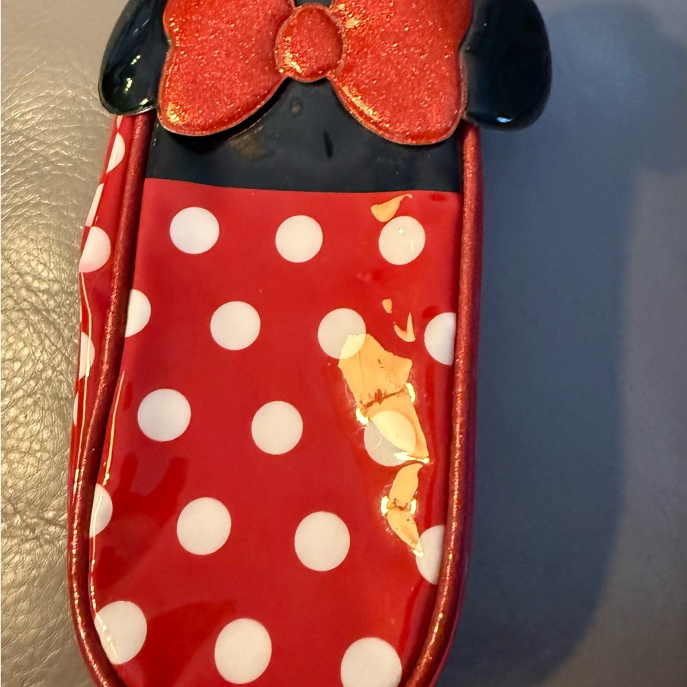 Red Polka Dot Character Sunglasses Case/Pencil case/ toiletry bag